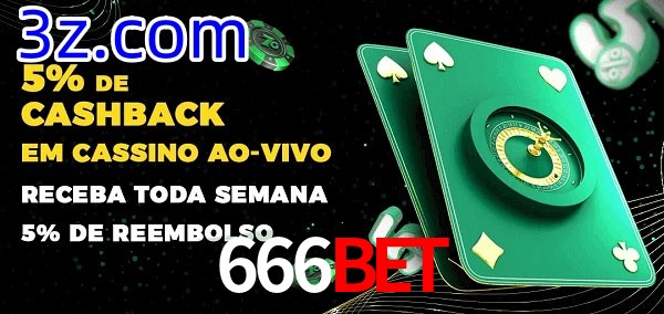 Promoções do cassino ao Vivo 666BET